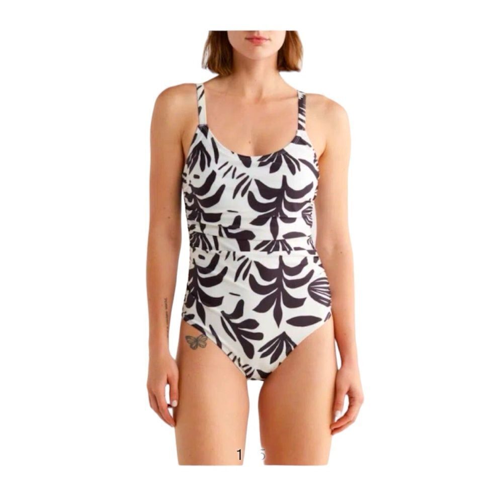 NWT Nicole Miller One Piece Swimsuit Side Rushed size XL
